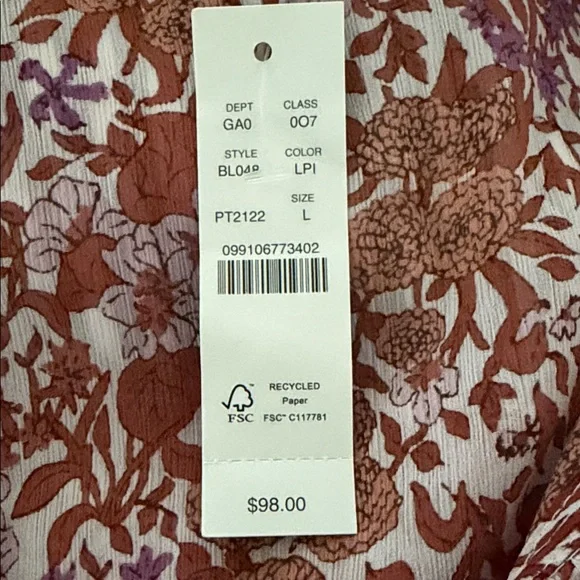 Floral Ruffle Top - Picture 5 of 5